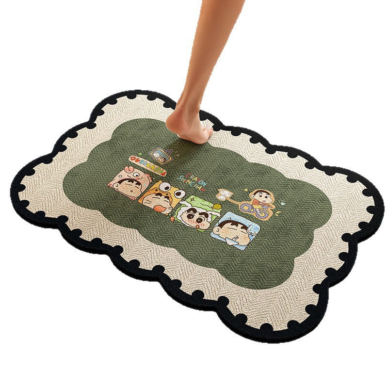 Playful Dog-Themed Bath Rug | Kelmera