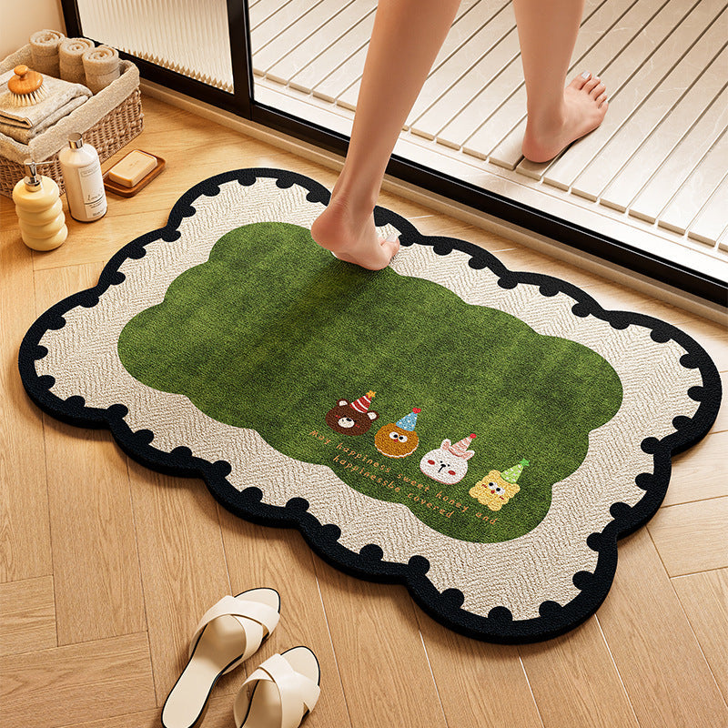 Playful Dog-Themed Bath Rug | Kelmera