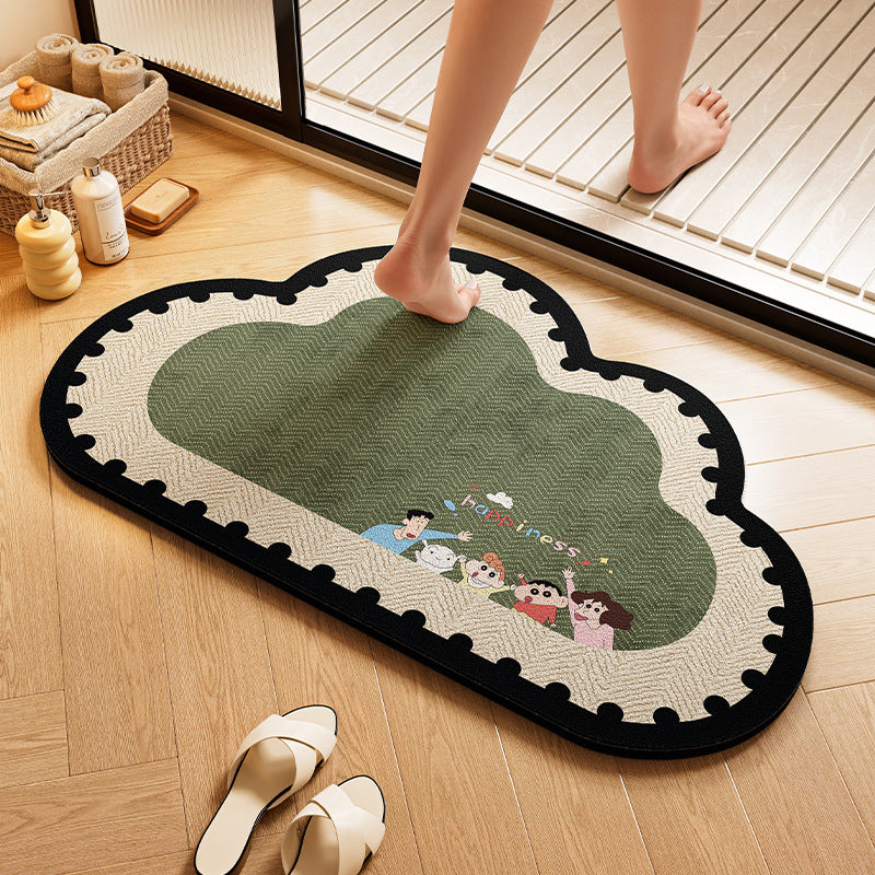 Playful Dog-Themed Bath Rug | Kelmera