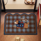 Playful Dog-Themed Floor Mat | Kelmera