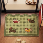 Playful Dog-Themed Floor Mat | Kelmera