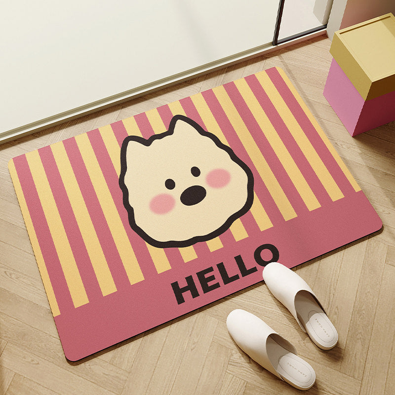 Playful Dog-Themed Welcome Mat | Kelmera