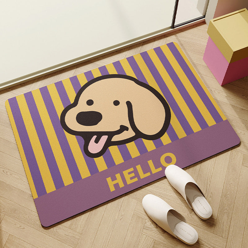 Playful Dog-Themed Welcome Mat | Kelmera