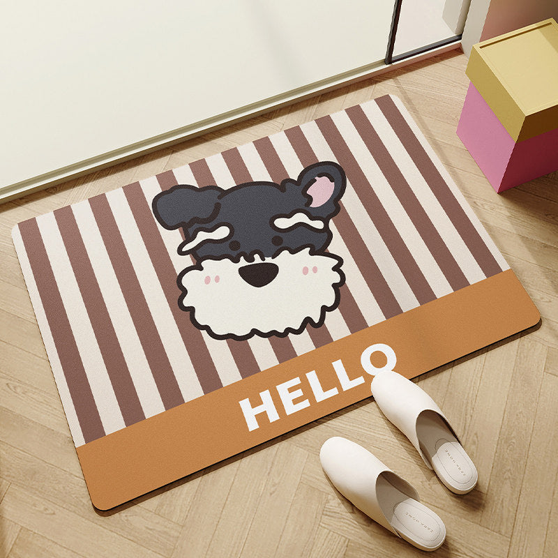 Playful Dog-Themed Welcome Mat | Kelmera