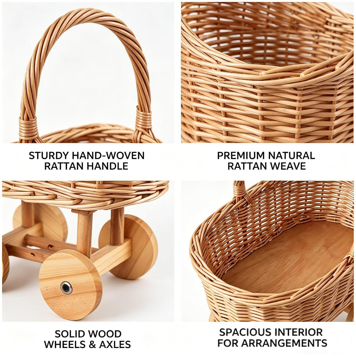 Playful Flower Basket on Wheels | Kelmera