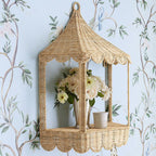 Playful Flower Plate made of Wicker | Kelmera