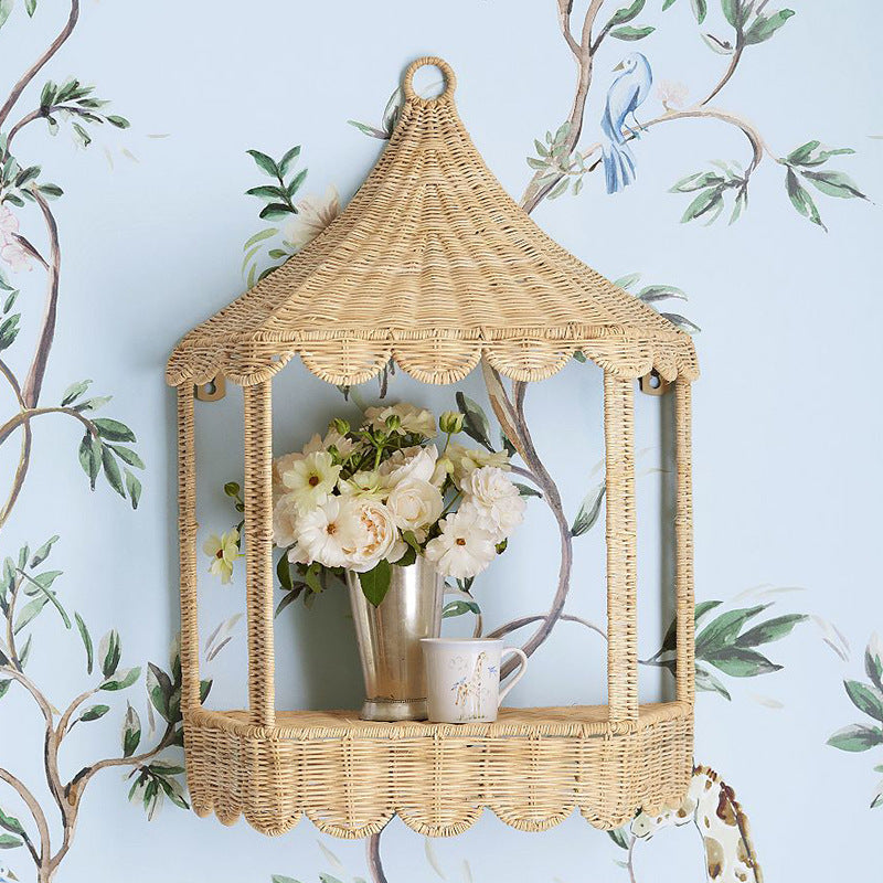 Playful Flower Plate made of Wicker | Kelmera