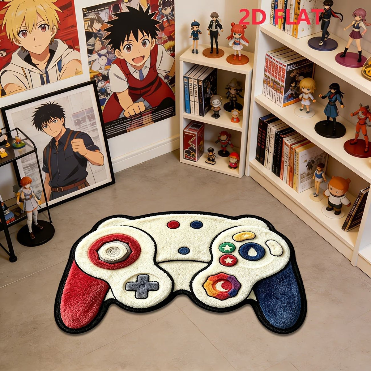 Playful Gaming Controller Area Rug | Kelmera