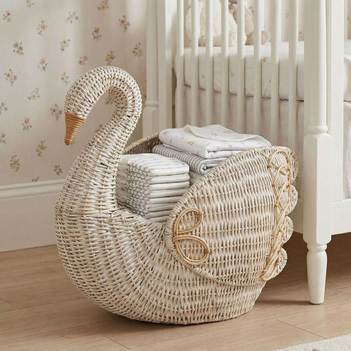 Playful Laundry Basket in the Shape of a Swan | Kelmera