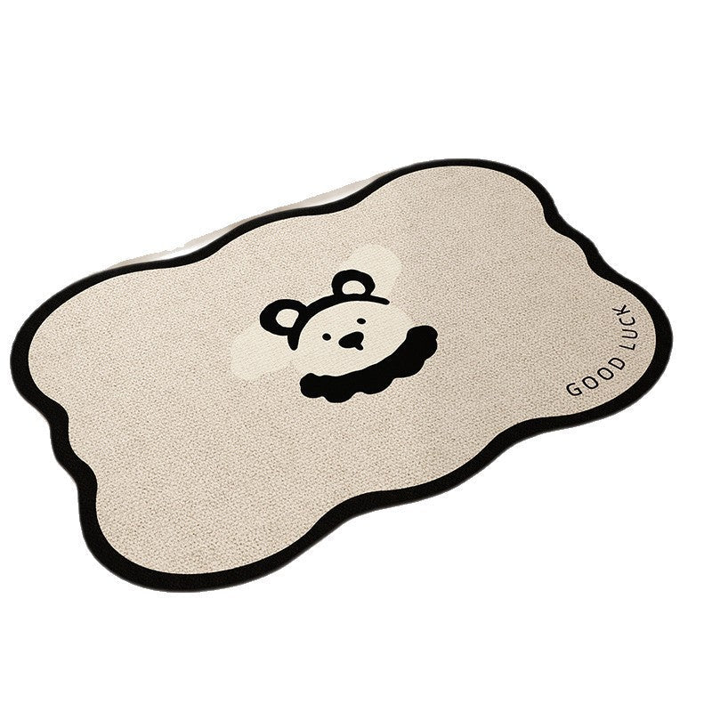 Playful Pet-Themed Absorbent Mat | Kelmera