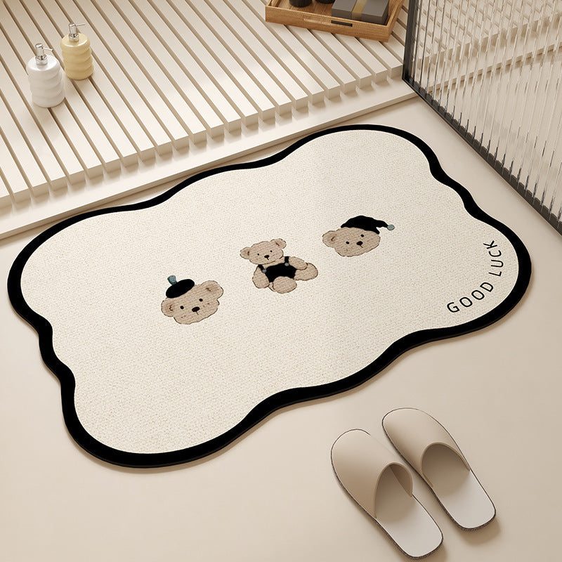 Playful Pet-Themed Absorbent Mat | Kelmera