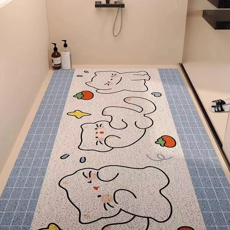 Playful Puppy-Themed Non-Slip Bathroom Mat | Kelmera