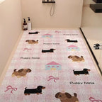 Playful Puppy-Themed Non-Slip Bathroom Mat | Kelmera