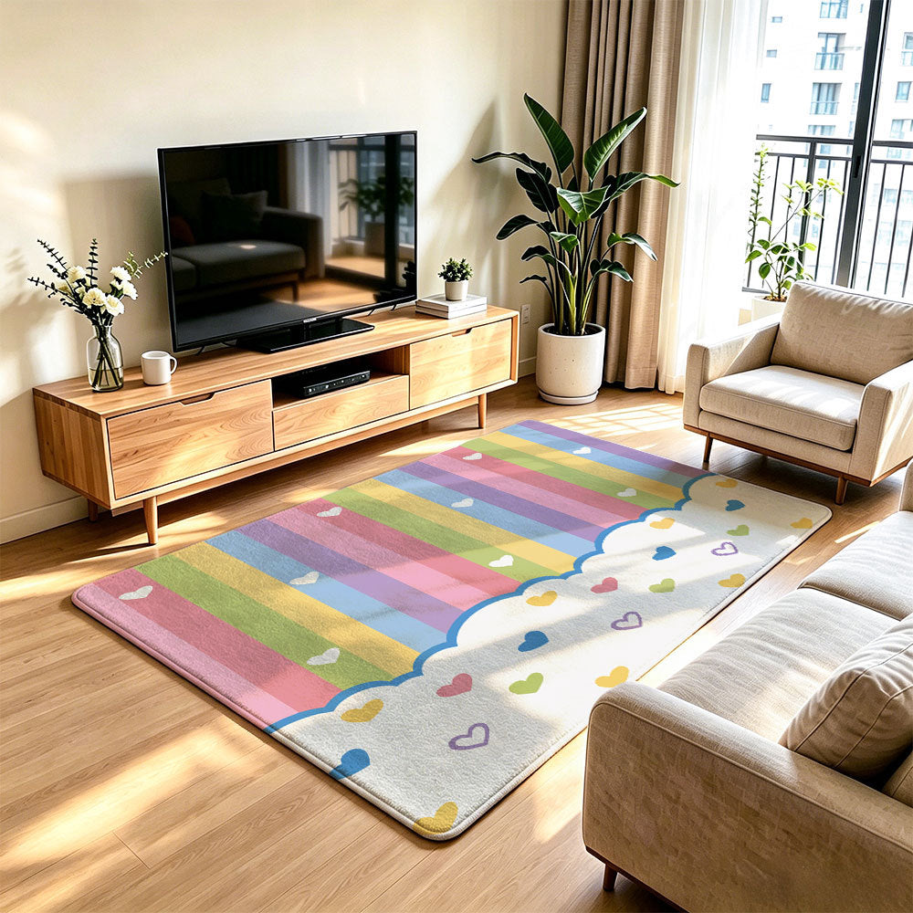 Playful Rainbow Area Rug | Kelmera