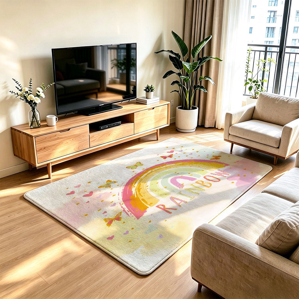 Playful Rainbow Area Rug | Kelmera