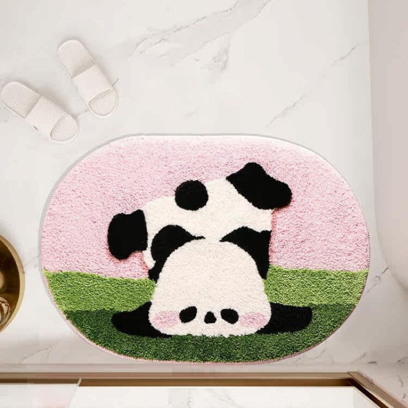 Playful Rocket-Themed Bath Mat | Kelmera