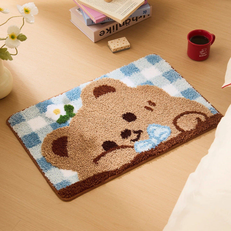 Playful Rocket-Themed Bath Mat | Kelmera
