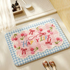 Playful Rocket-Themed Bath Mat | Kelmera