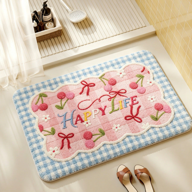 Playful Rocket-Themed Bath Mat | Kelmera