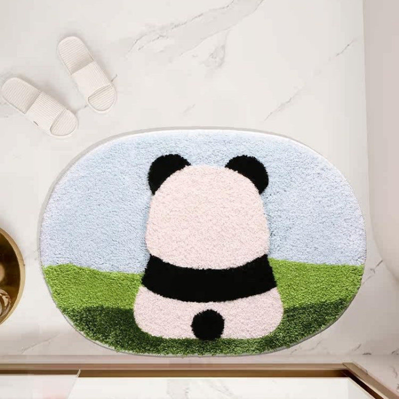 Playful Rocket-Themed Bath Mat | Kelmera