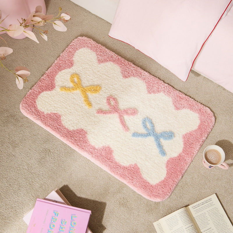 Playful Rocket-Themed Bath Mat | Kelmera