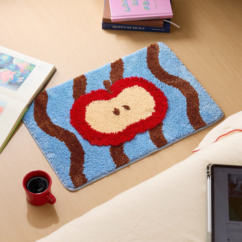 Playful Rocket-Themed Bath Mat | Kelmera