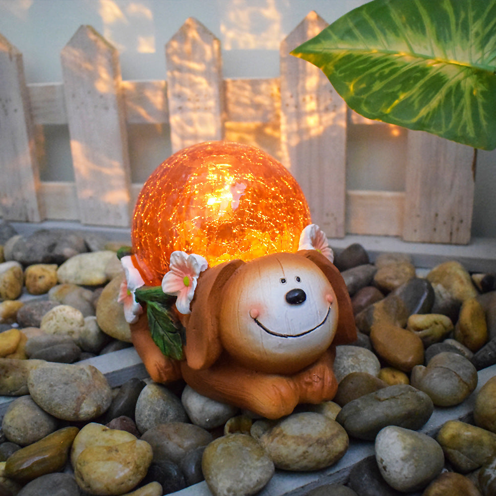 Playful Solar-Powered LED Garden Statue Frog on Turtle Resin Ornament | Kelmera