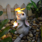 Playful Solar-Powered LED Garden Statue Frog on Turtle Resin Ornament | Kelmera