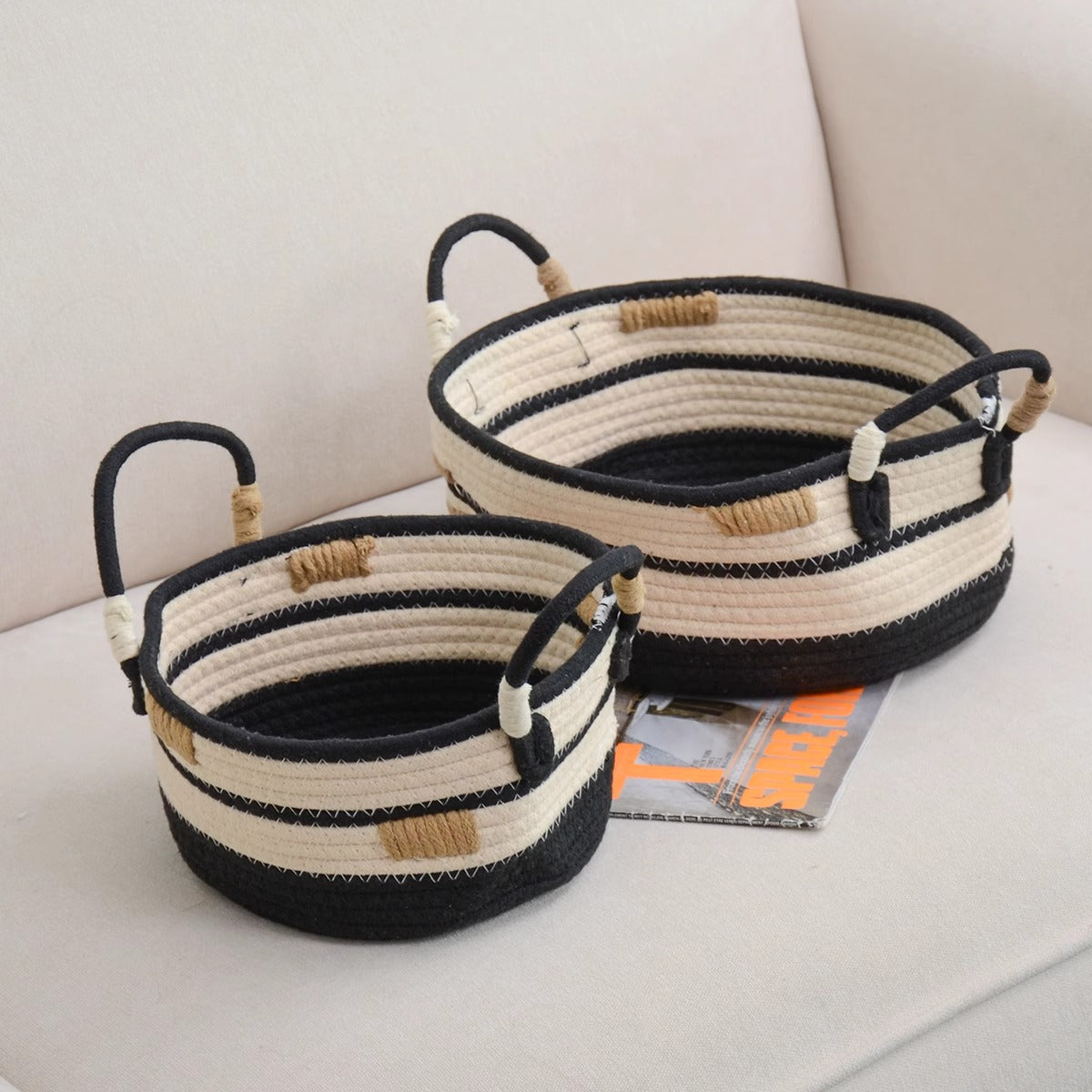 Playful Storage Basket Beige | Kelmera