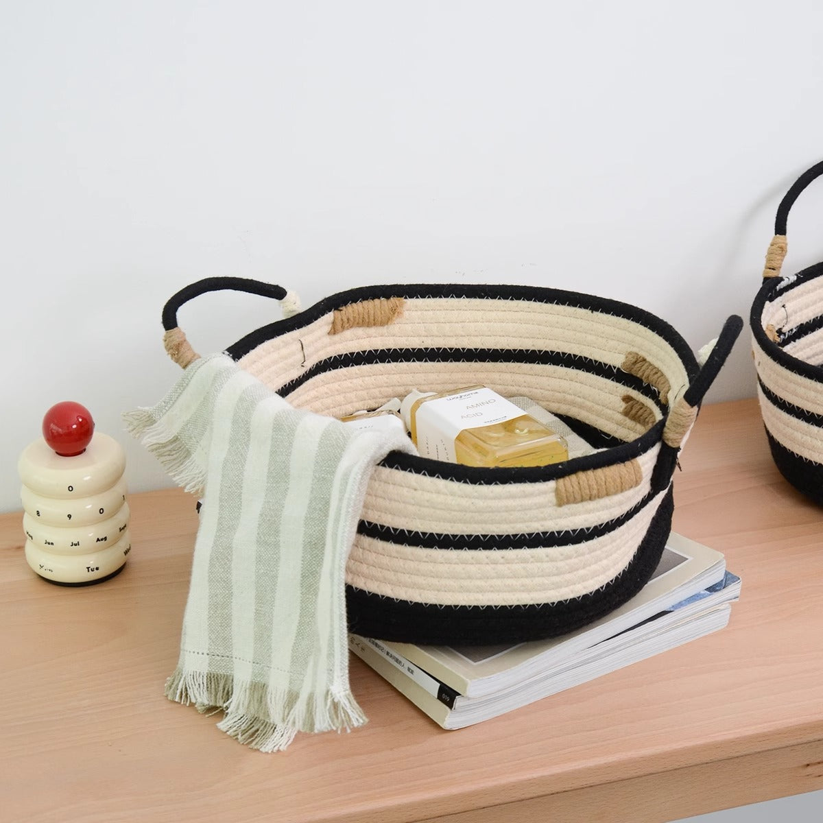 Playful Storage Basket Beige | Kelmera
