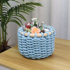 Playful Storage Basket in Animal Design Sky Blue | Kelmera