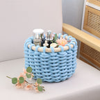 Playful Storage Basket in Animal Design Sky Blue | Kelmera