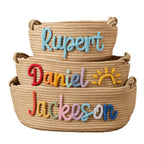 Playful Storage Basket in Bunny Design Cotton Textile | Kelmera