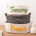 Playful Storage Basket in Bunny Design Cotton Textile | Kelmera
