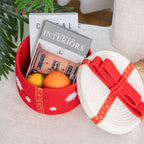 Playful Storage Basket in Bunny Design Soft Textile | Kelmera