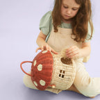 Playful Storage Basket in House Design Handwoven | Kelmera