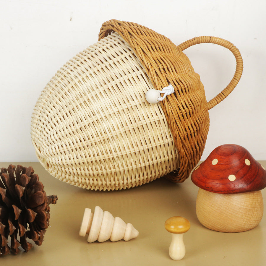 Playful Storage Basket in House Design Handwoven | Kelmera