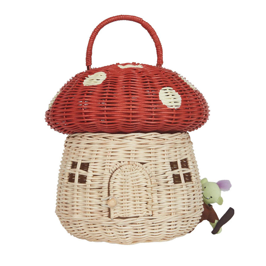 Playful Storage Basket in House Design Handwoven | Kelmera