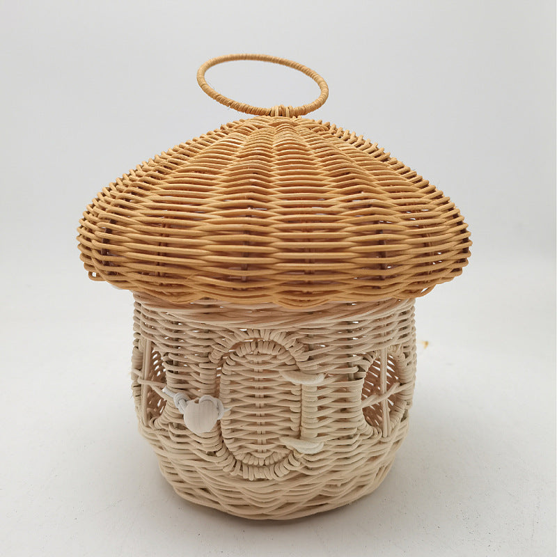 Playful Storage Basket in Mushroom Design Handwoven Handcrafted | Kelmera