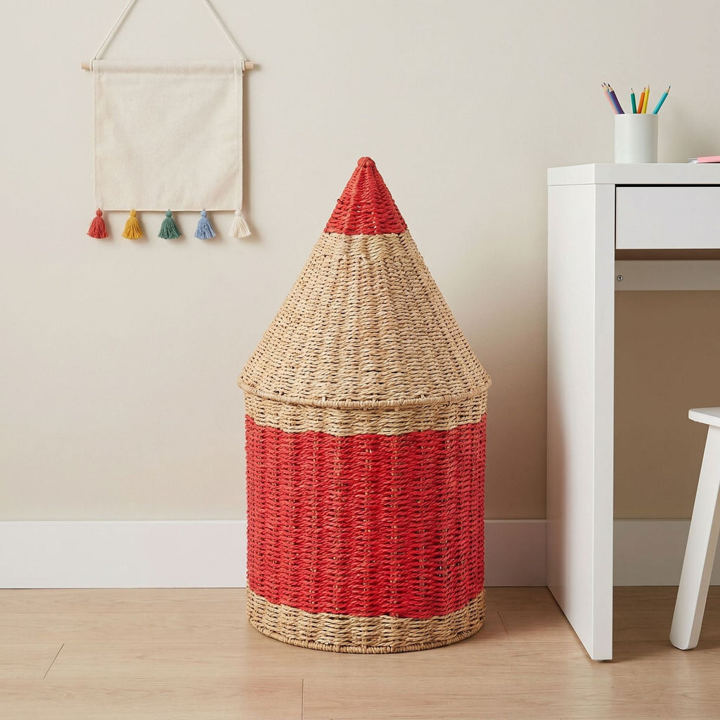 Playful Storage Basket in Pencil Design | Kelmera