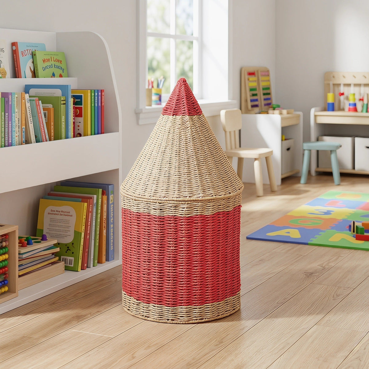 Playful Storage Basket in Pencil Design | Kelmera