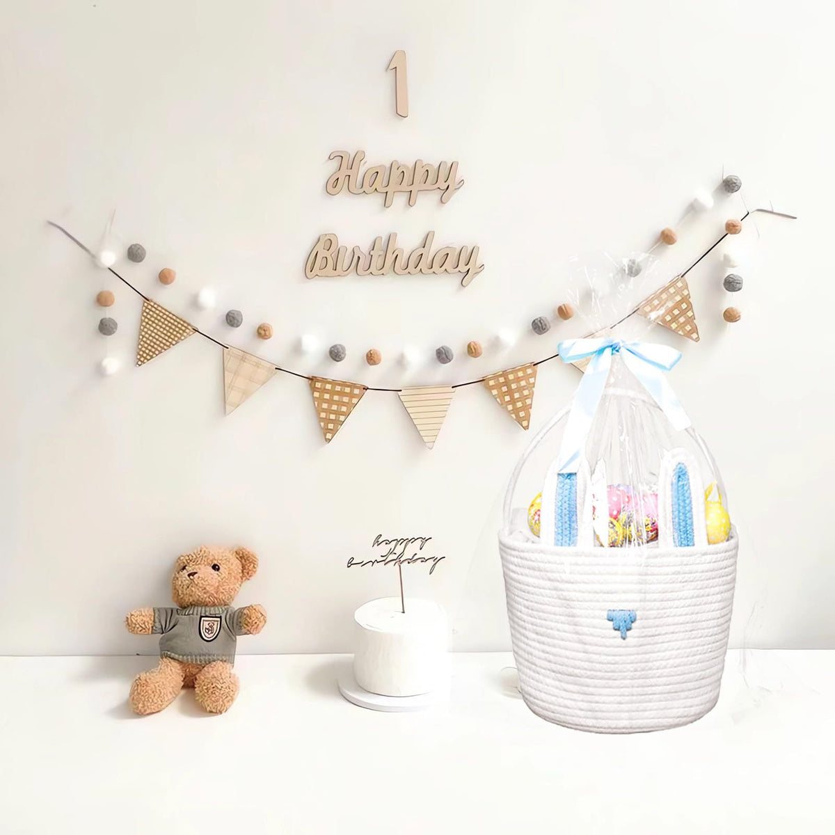 Playful Storage Basket in Rabbit Design | Kelmera