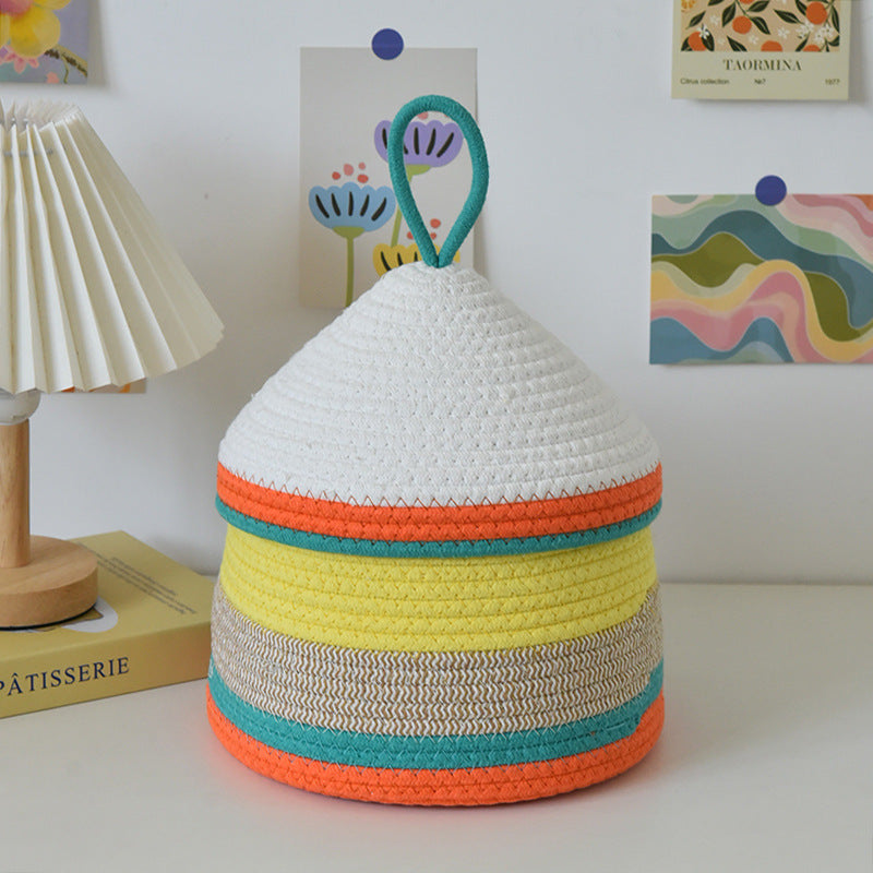 Playful Storage Basket in Rabbit Design Pink | Kelmera