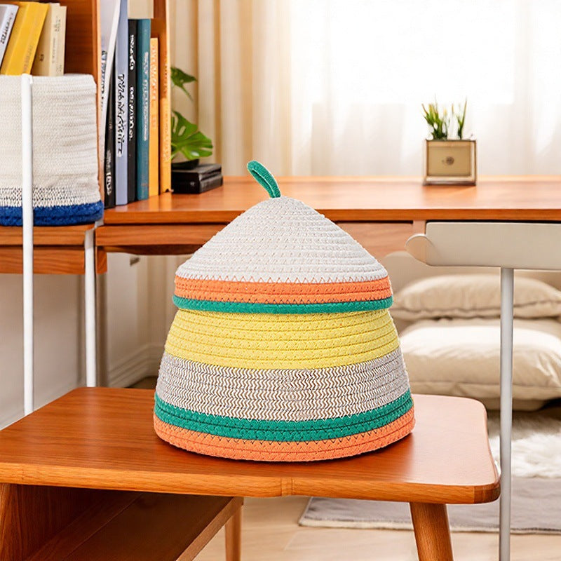 Playful Storage Basket in Rabbit Design Pink | Kelmera