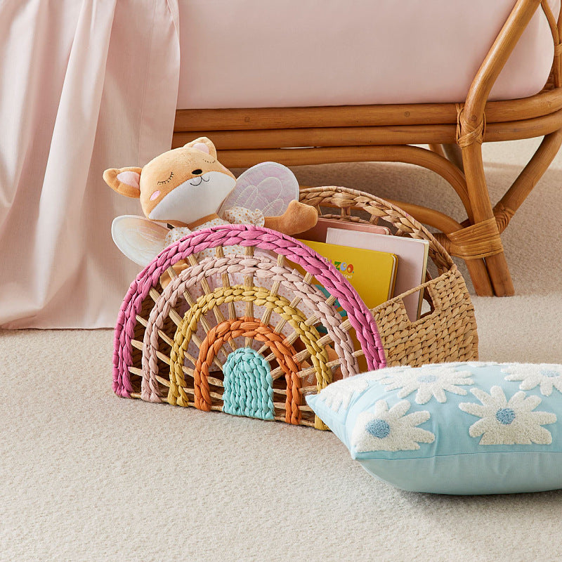 Playful Storage Basket in Rainbow Design | Kelmera