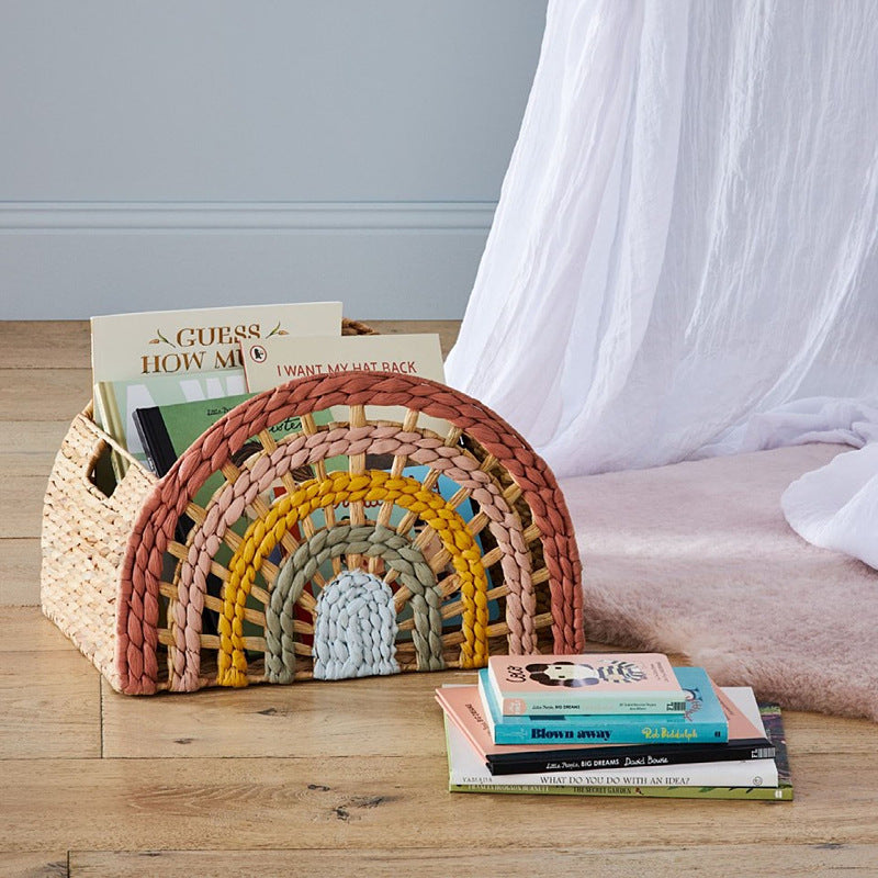 Playful Storage Basket in Rainbow Design | Kelmera
