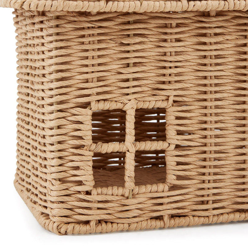 Playful Storage Basket in the Shape of a House Handwoven | Kelmera