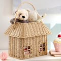 Playful Storage Basket in the Shape of a House Handwoven | Kelmera