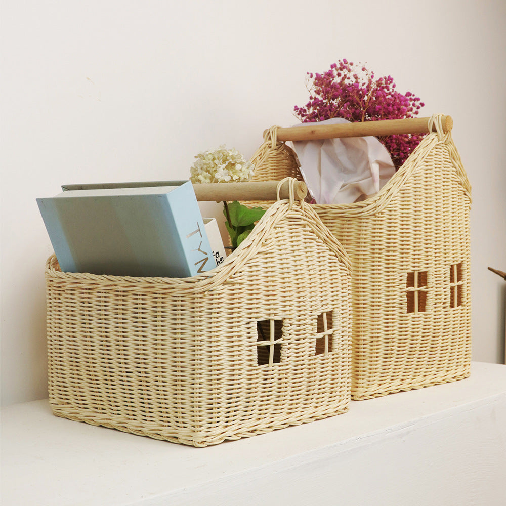Playful Storage Basket in the Shape of a House | Kelmera