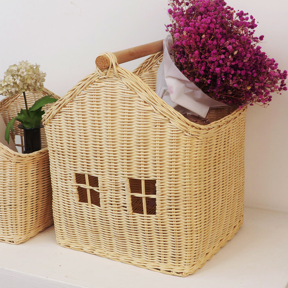 Playful Storage Basket in the Shape of a House | Kelmera